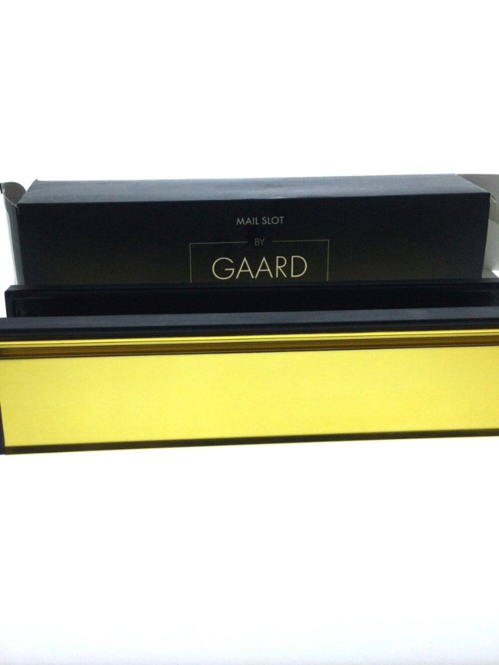 Gaard Door Mail Slot Letter Box Sealed Plate Telescopic Sleeve Gold Sealed Flap